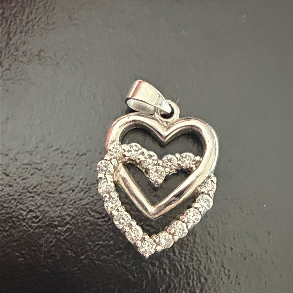 Elegant Silver Heart Pendant